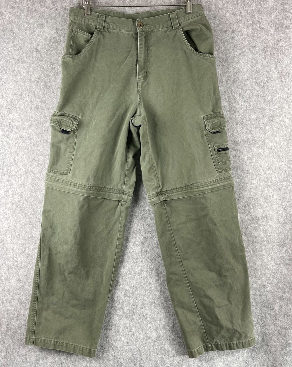 Vintage Lee Dungarees Cargo Convertible Pants Mens‎ 32x30 Green Workwear Utility